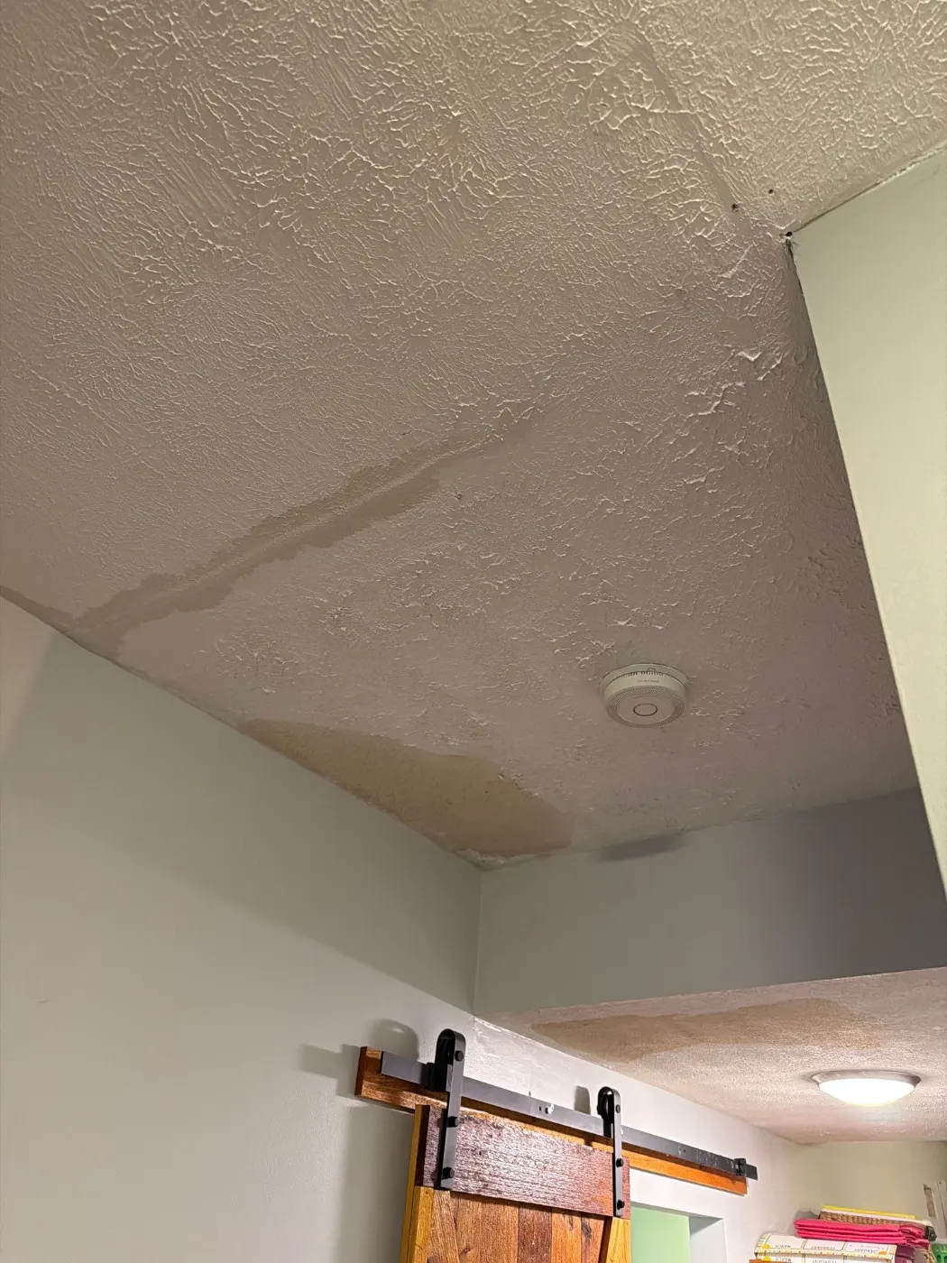 Air movers and dehumidifiers running in Old Town Fishers Indiana home dry-out